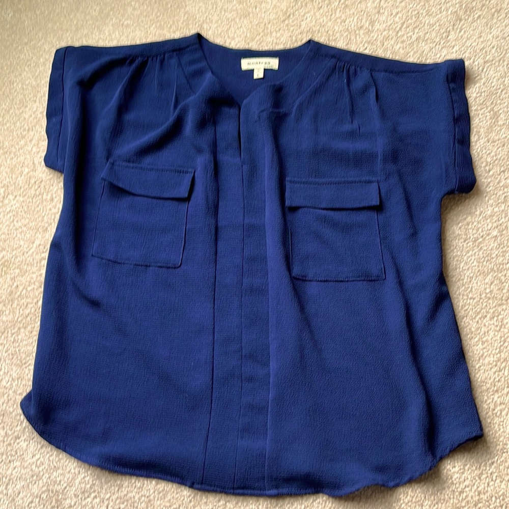 Monteau Blue Top Size Large
